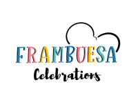 the logo for frabuesa celebrations on a black background